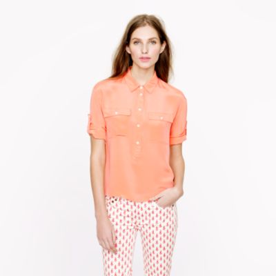 Collection silk crepe de chine popover