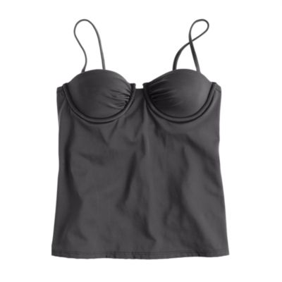 Ruched underwire swing top