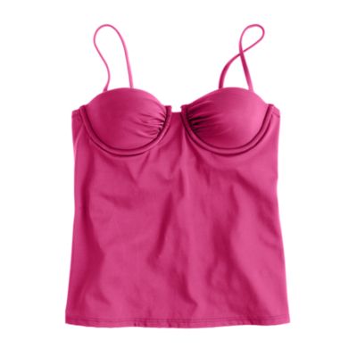 Ruched underwire swing top