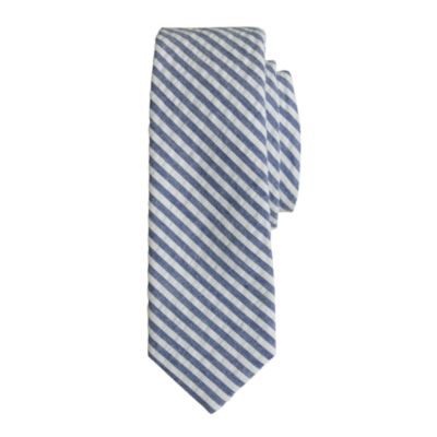 Boys' tie in seersucker