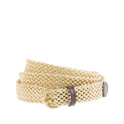 Metallic woven belt