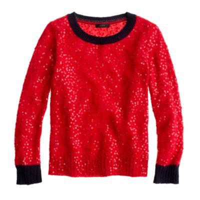 Scattered sequin sweater