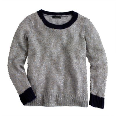 Scattered sequin sweater