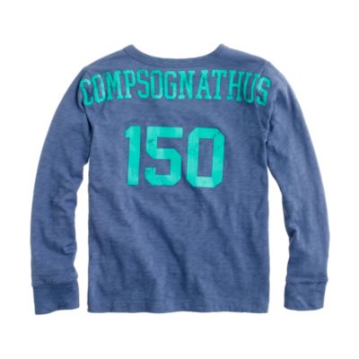 Boys' long-sleeve dinosaur tee