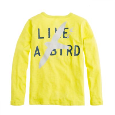 Boys' long-sleeve like a Bird tee