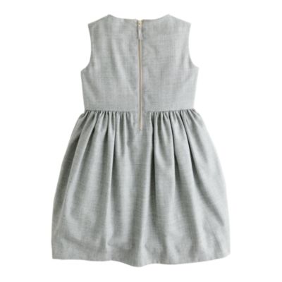 Girls' wool flannel bib necklace