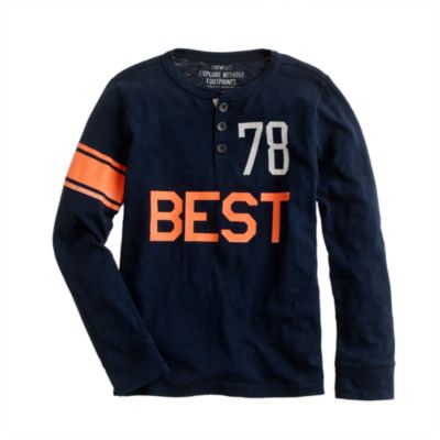 Boys' slub best #78 henley