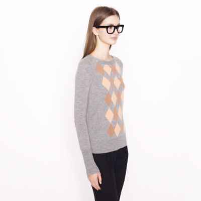 Collection cashmere argyle sweater