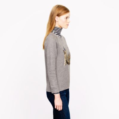 Sequin rhino sweatshirt
