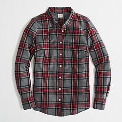 Factory classic button-down shirt in flannel