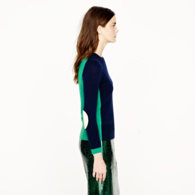 Dream colorblock elbow-patch sweater