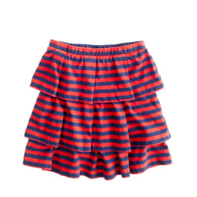 Girls' cupcake skirt in stripe