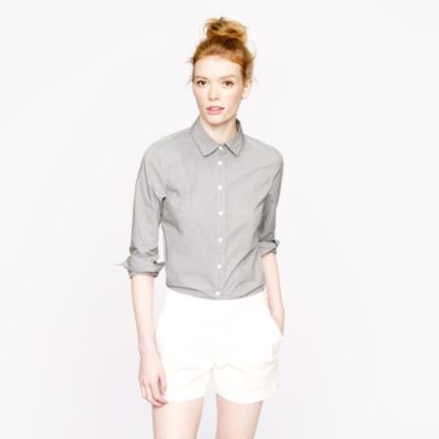Boy shirt in check Thomas Mason&reg; fabric