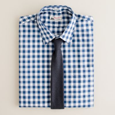 Thomas Mason&reg; for J.Crew point-collar dress shirt in gingham