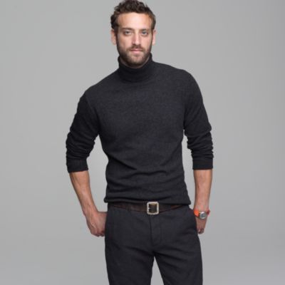 Wool-cashmere turtleneck sweater