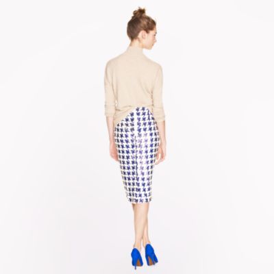 Collection No. 2 pencil skirt in houndstooth sequin
