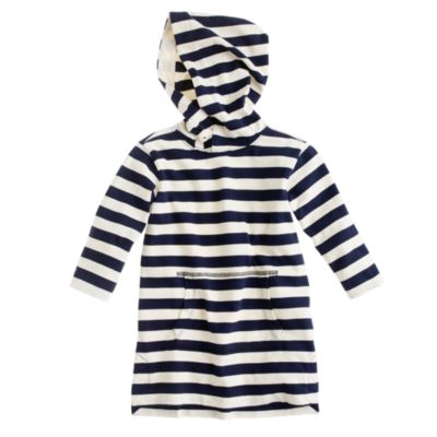 Girls' stripe hooded tunic