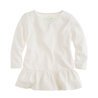 Girls' peplum tee