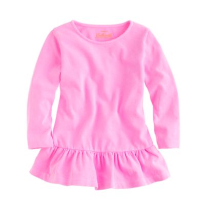 Girls' peplum tee