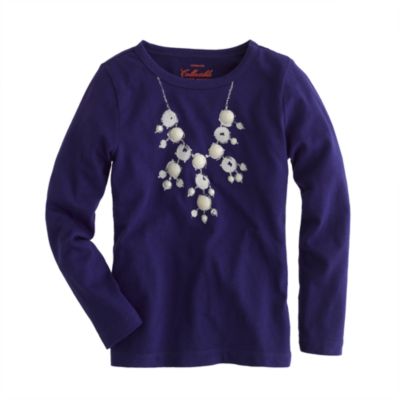 Girls' bubble necklace tee