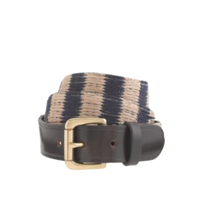 Stripe jute belt