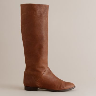 Sutton tall leather flat boots