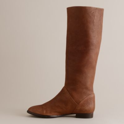 Sutton tall leather flat boots