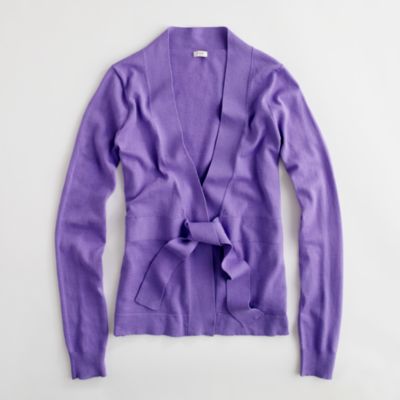 Factory tie-front cardigan