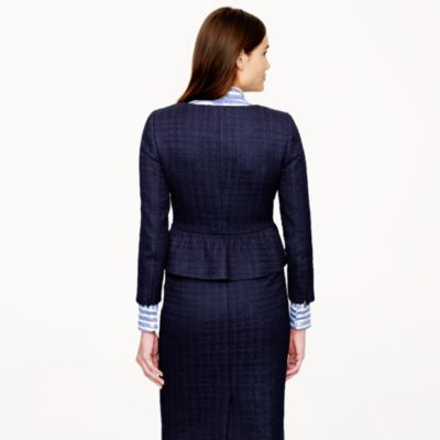 Peplum jacket in tonal tweed