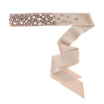 Collection rhinestone-encrusted sash