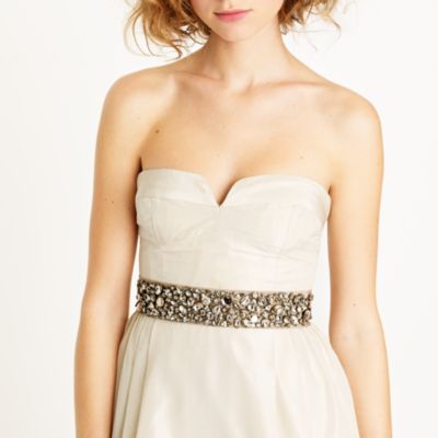 Collection rhinestone-encrusted sash