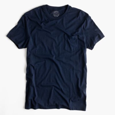 Slim broken-in pocket tee