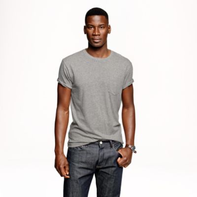 Slim broken-in pocket tee