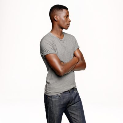 Slim broken-in pocket tee
