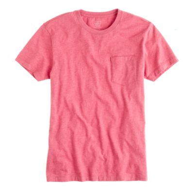 Slim broken-in pocket tee