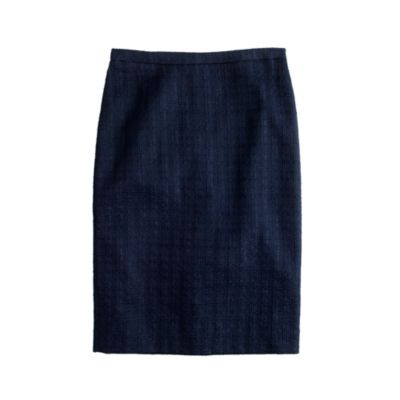 Pencil skirt in tonal tweed