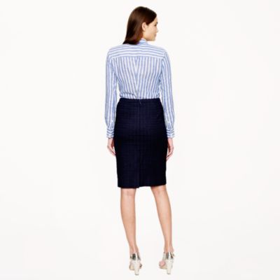 Pencil skirt in tonal tweed