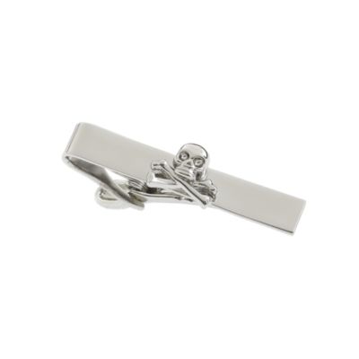 Boys' skull tie clip