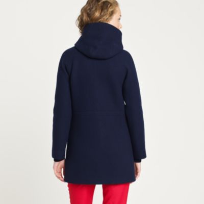 Petite Stadium-cloth elements coat