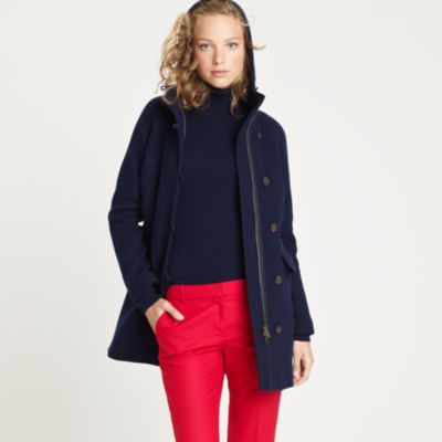 Petite Stadium-cloth elements coat