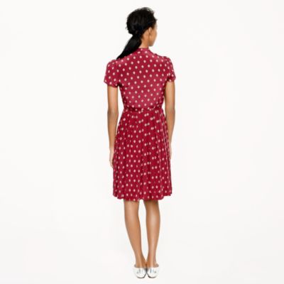 Mini medallion tie-neck dress
