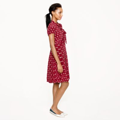 Mini medallion tie-neck dress