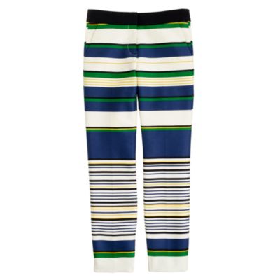 Bennett cropped chino in multistripe