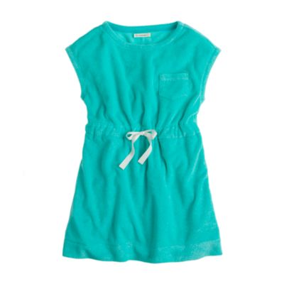 Girls' terry pocket dress
