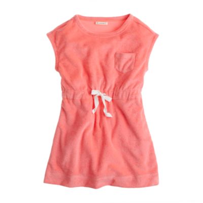 Girls' terry pocket dress