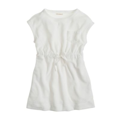 Girls' terry pocket dress