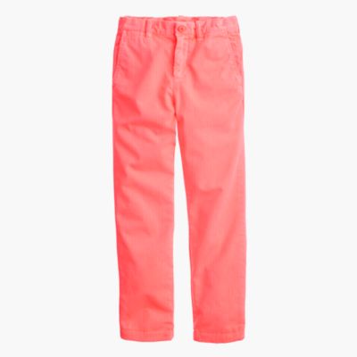 Boys' sun-faded chino in slim fit
