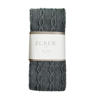 Chunky cable-knit tights