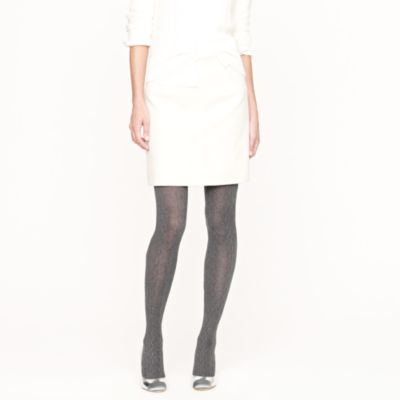Chunky cable-knit tights