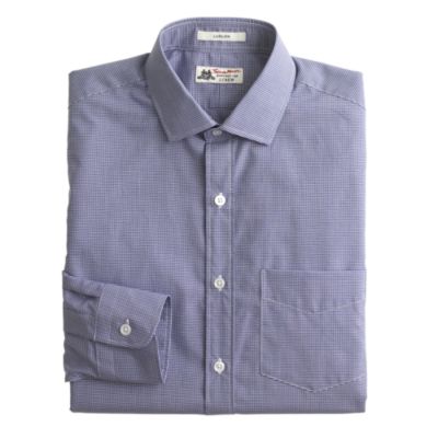 Thomas Mason&reg; Ludlow shirt in baltic microgingham